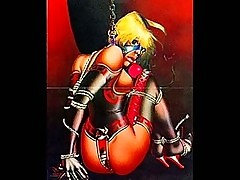 Classic female bondage artwork